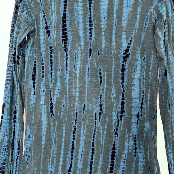 Proenza Schouler Tie Dye Striped Crew Neck Long Sleeve Tee Shirt T-Shirt - Picture 5 of 16